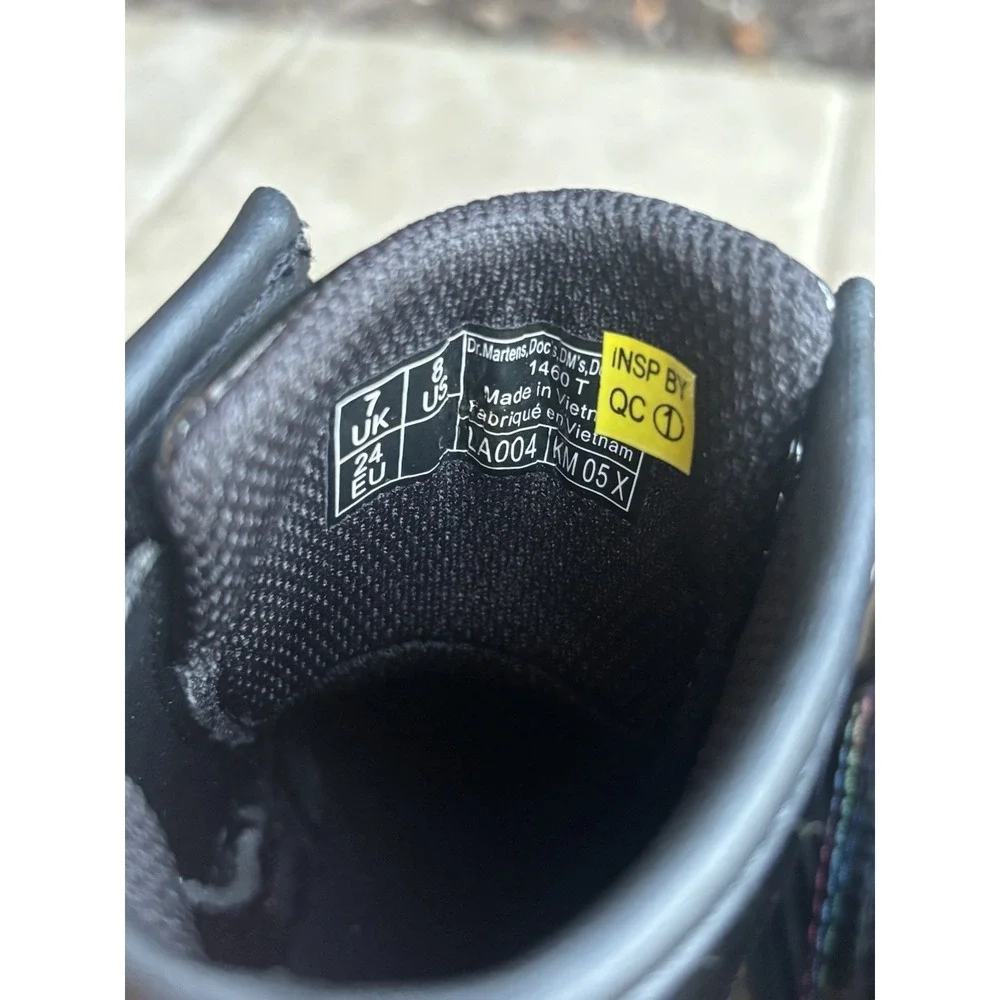 Dr. Doc Martens 1460 T Youth Kids Boots⭐️Black⭐️US Size 7 Softy T Side Zip⭐️NEW